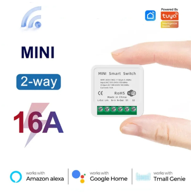 Smart Home Automation Kit - Mini interrupteur WiFi 16A, application Smart
