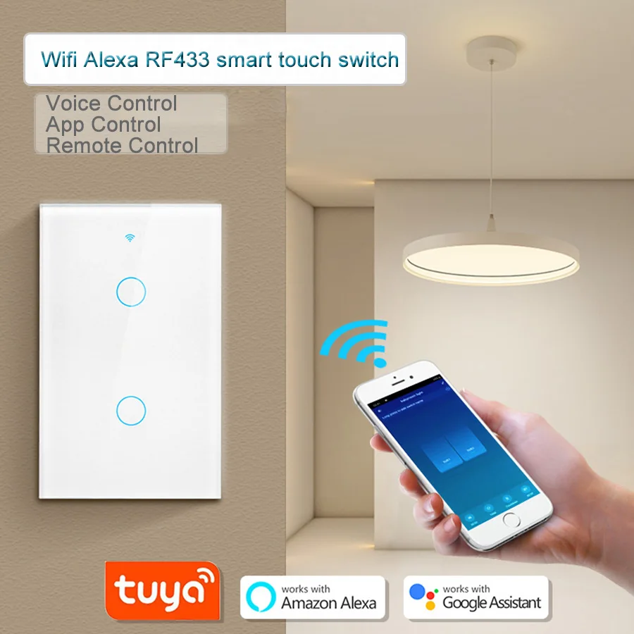 Smart Light Switch Wifi - Interrupteur intelligent WiFi Tuya compatible avec