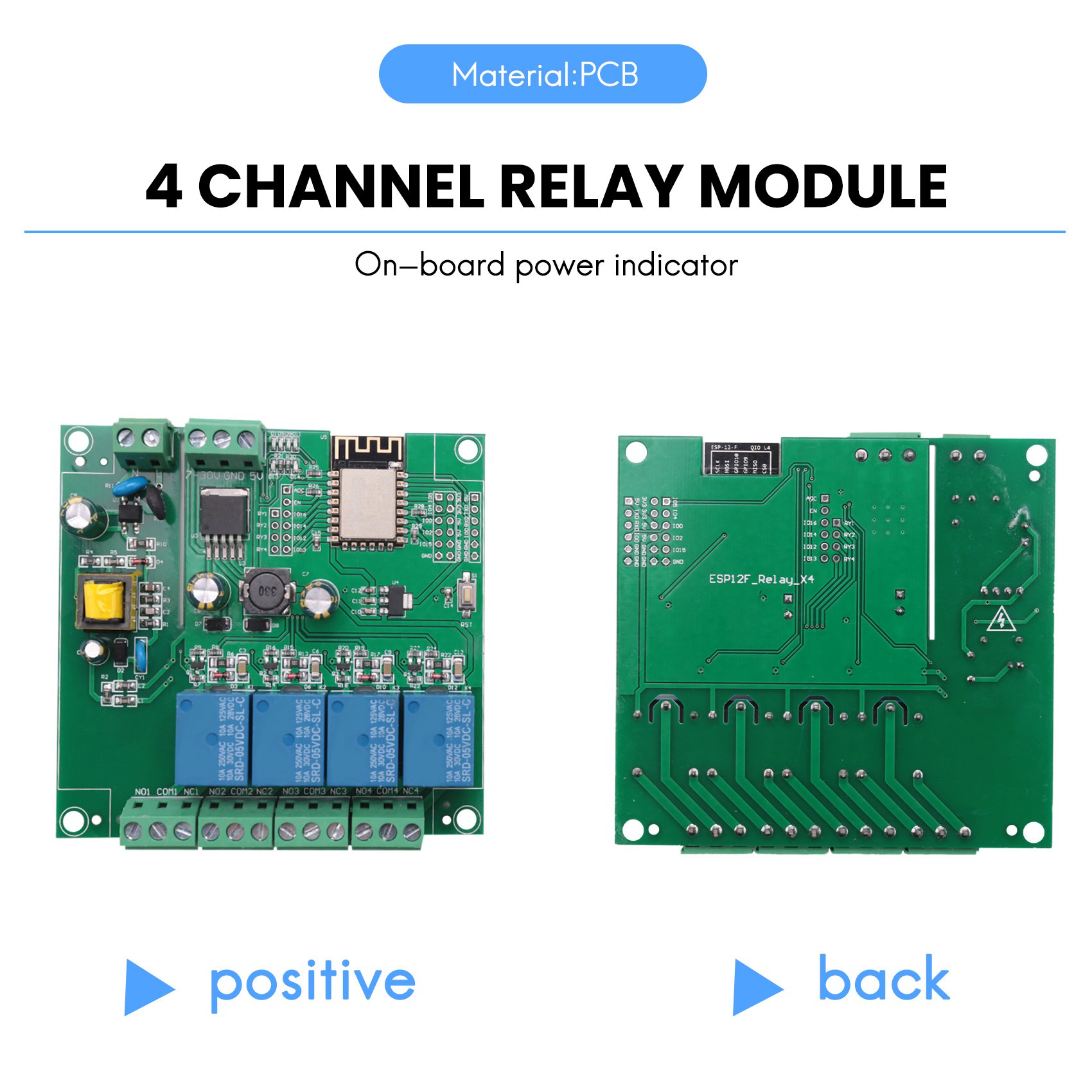 Esp8266 Relay Module - SCLS ESP8266 Module de relais WIFI