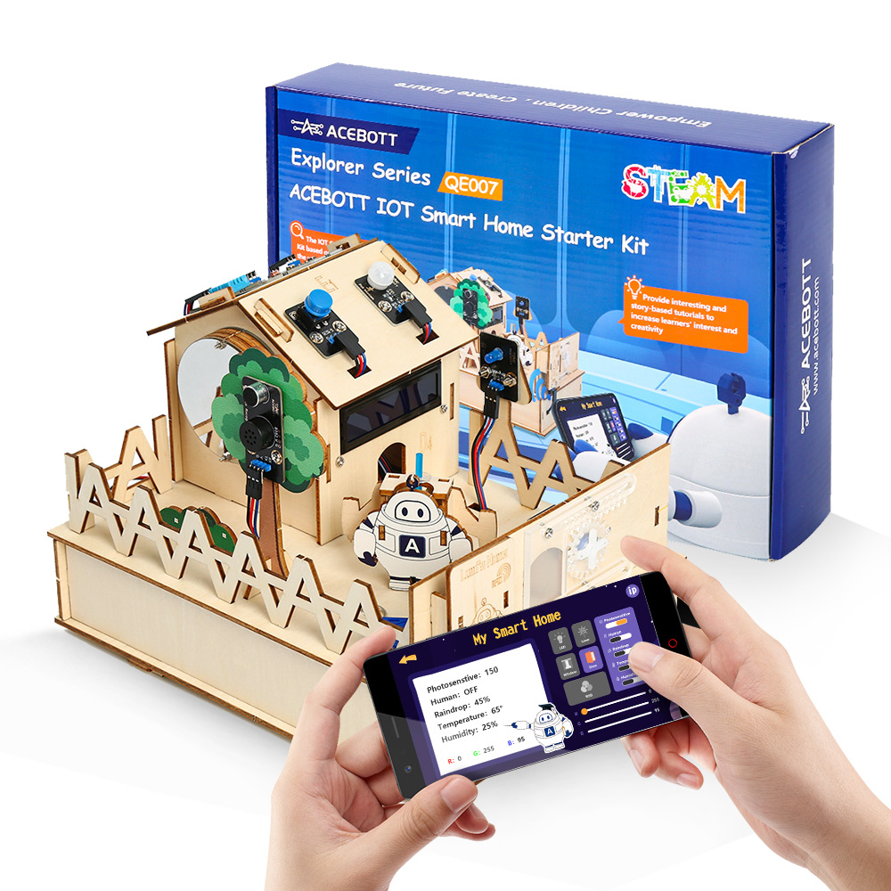 Esp32 Smart Home Kit - ACEBOTT-Kit de bricolage pour maison intelligente