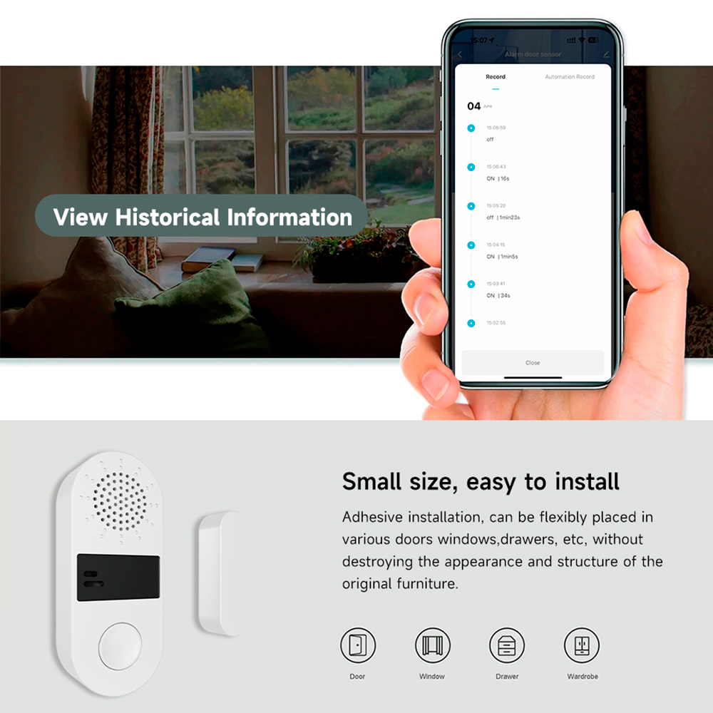 Capteur de contact sans fil Tu - Smart Home Automation Kit avis et prix