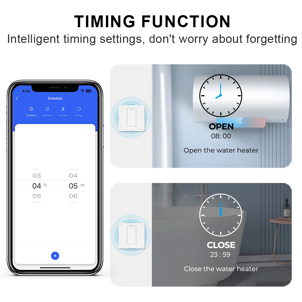 Commutateur de chauffe-eau int - Smart Light Switch Wifi avis et prix
