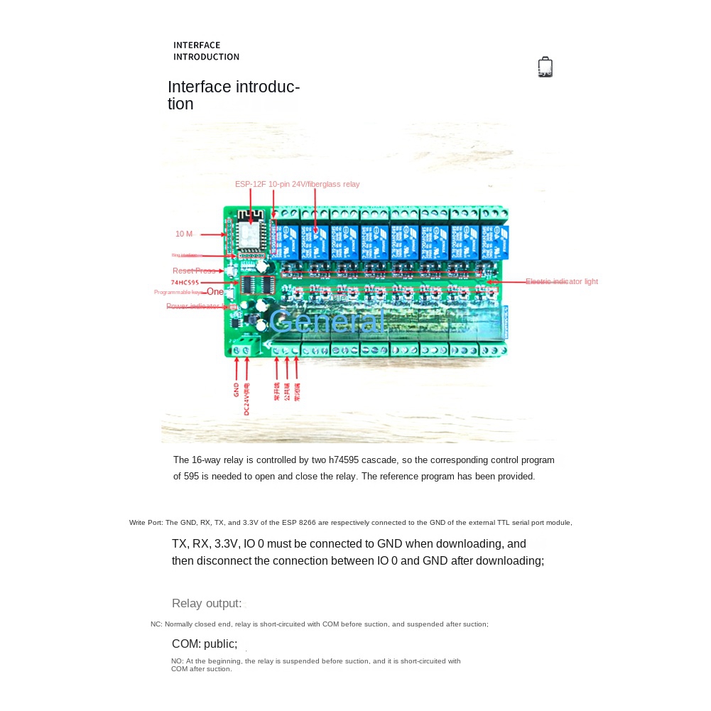 Module relais Wi-Fi 16 canaux  - Esp8266 Relay Module avis et prix