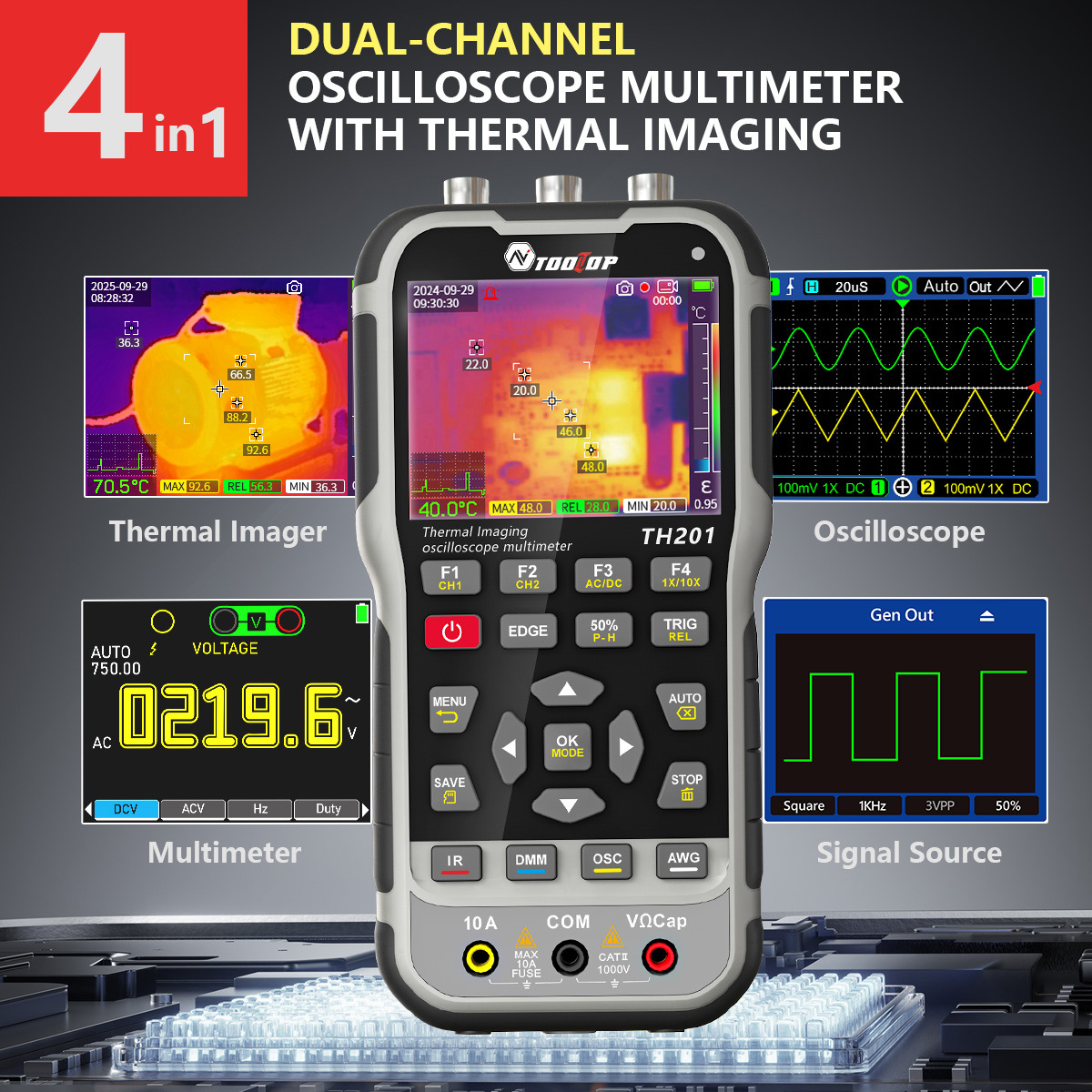 Oscilloscope thermique TOOLTOP - Microcontroller Kit avis et prix