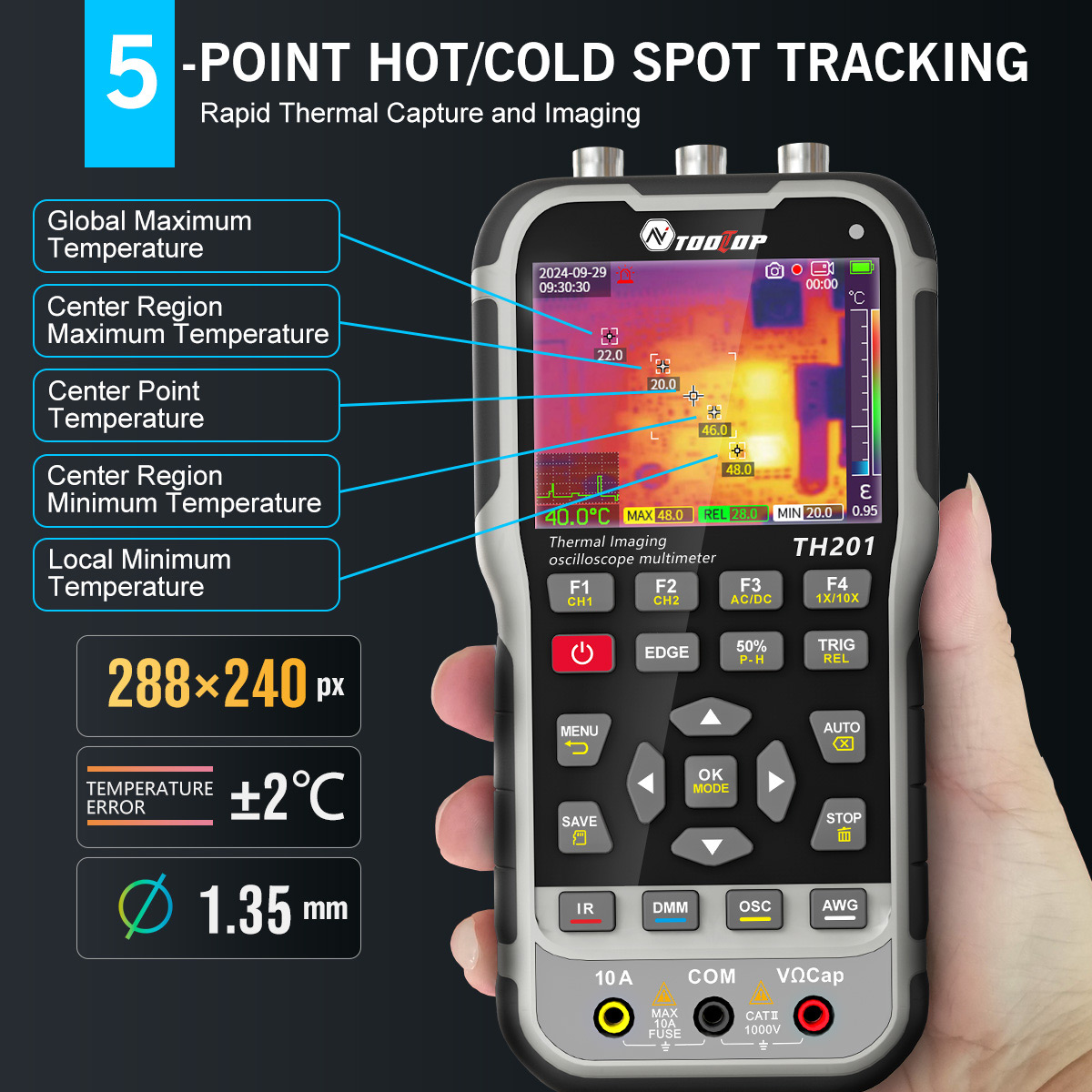 Oscilloscope thermique TOOLTOP - Microcontroller Kit avis et prix