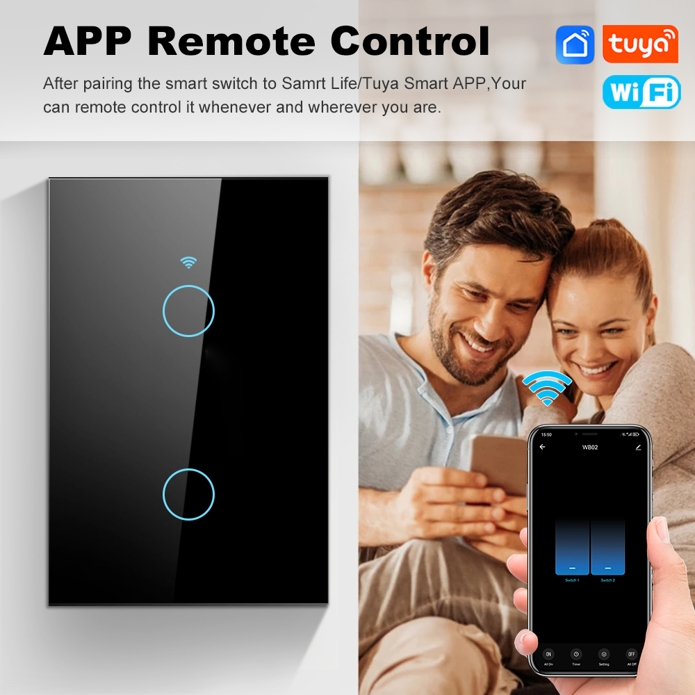 Interrupteur mural tactile int - Smart Light Switch Wifi avis et prix